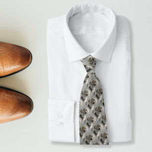 Personalisiertes goldener Retriever-HundeFoto und Krawatte