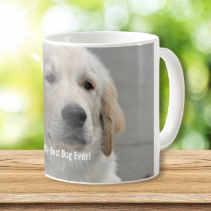 Personalisiertes goldener Retriever-HundeFoto und Tasse
