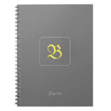Personalisiertes Goldenes Brief-Notebook
