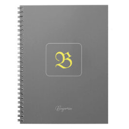 Personalisiertes Goldenes Brief-Notebook Notizblock