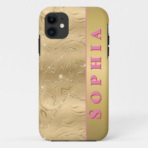 Personalisiertes Goldenes Design für den Besondere Case-Mate iPhone Hülle