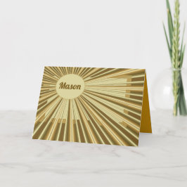 Personalisiertes Goldenes Design Karte