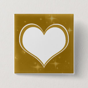 Personalisiertes Goldenes Herz Button