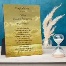 Personalisiertes Goldenes Hochzeitgedicht