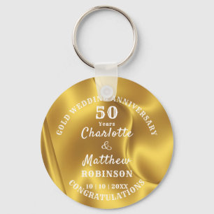 Personalisiertes Goldhochzeitsgeschenk zum 50. Jub Schlüsselanhänger