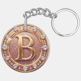 Personalisiertes Goldinitial B Geschenk für die Br Schlüsselanhänger