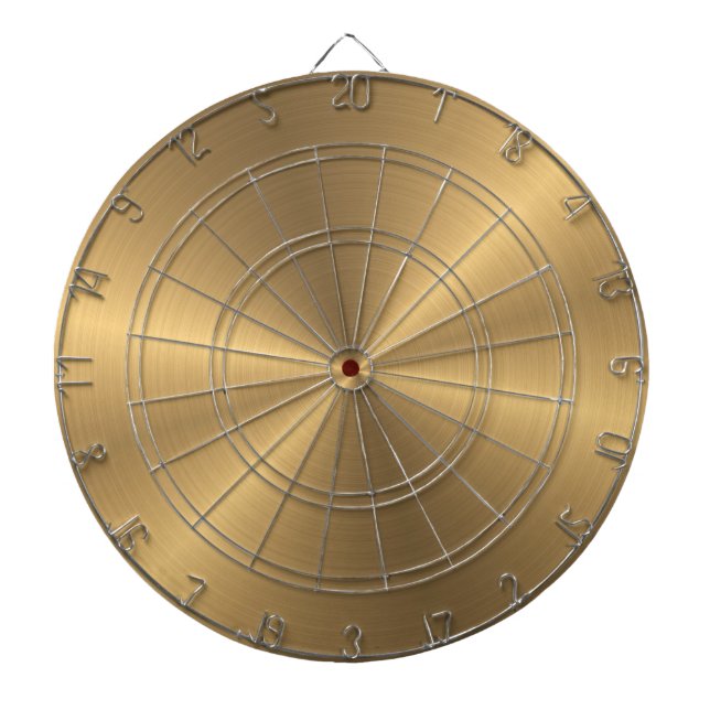 Personalisiertes Goldmetallische Dartscheibe (vorne)