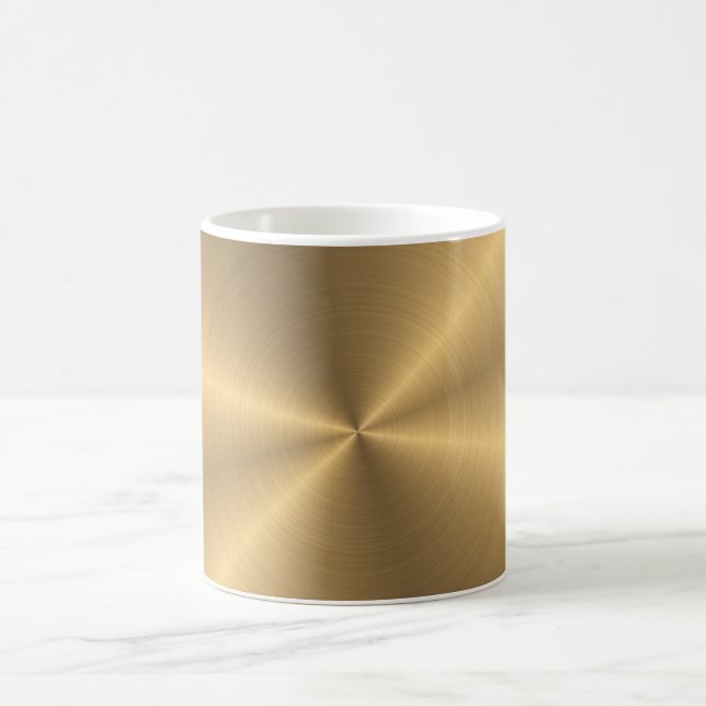 Personalisiertes Goldmetallische Tasse (Mittel)