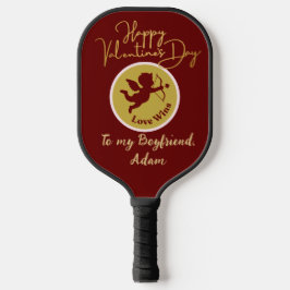 personalisiertes Goldpaar Pickleball Schläger