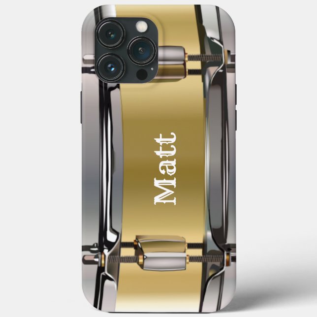 Personalisiertes GoldSnare-Drum Case-Mate iPhone Hülle (Rückseite)