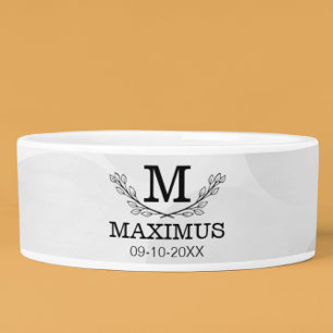 Personalisiertes Golf Ball Muster Name Monogramm A Napf