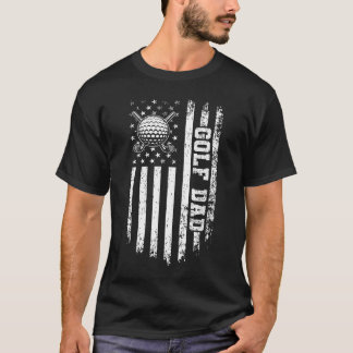 Personalisiertes Golf-Dad-Grunge-Vaters-T-Shirt T-Shirt