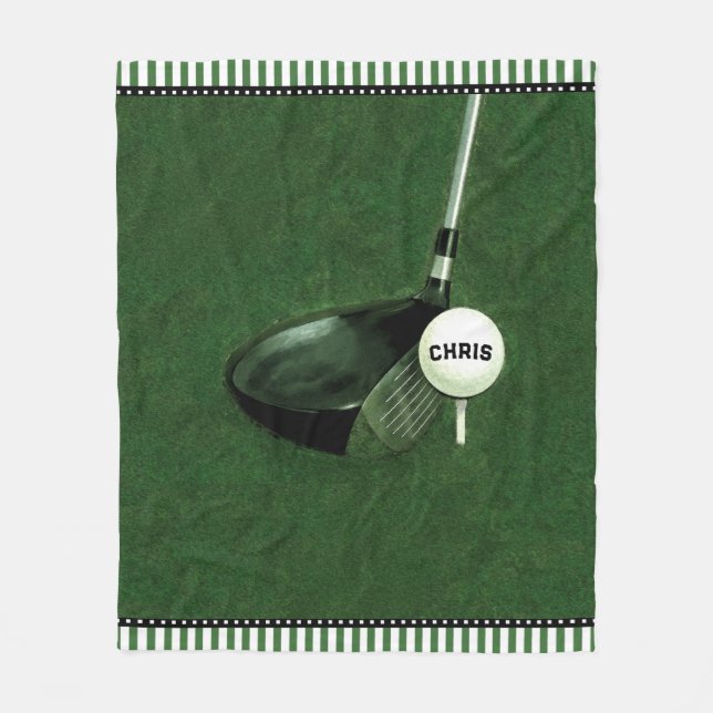 Personalisiertes Golf Fleecedecke (Vorderseite)