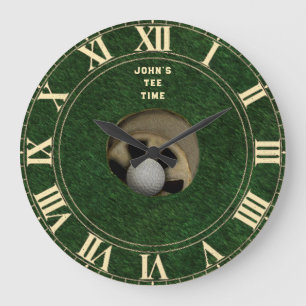 Personalisiertes Golf Große Wanduhr