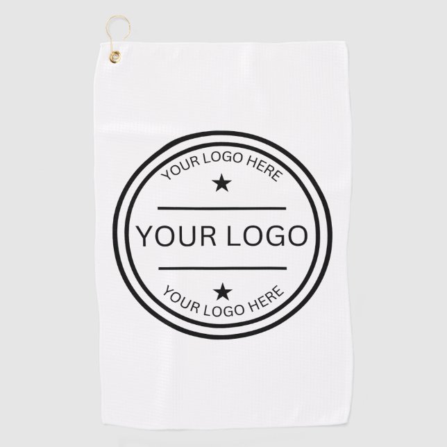 Personalisiertes Golf - Ihr Logo hier Golfhandtuch (Vorderseite)