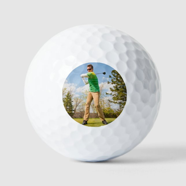 Personalisiertes Golf Player-Foto Golfball (Vorderseite)