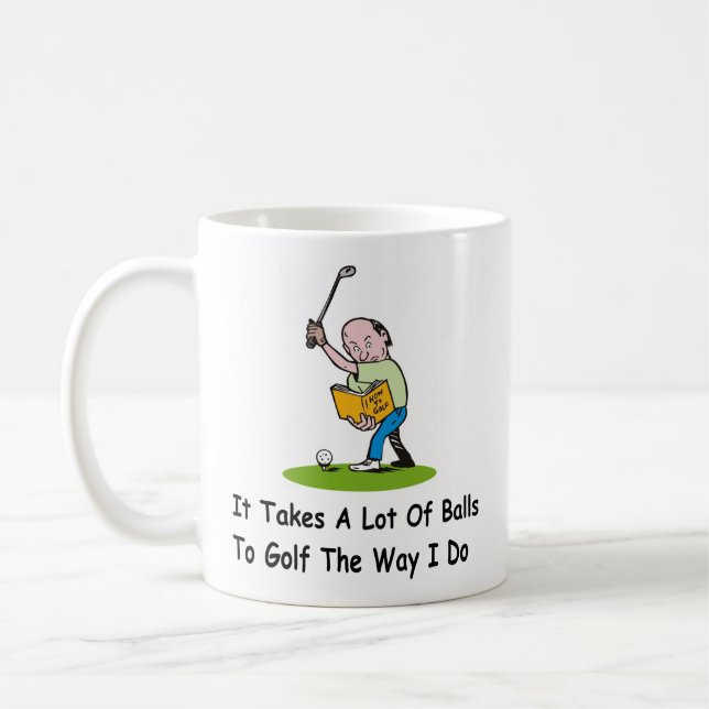 Personalisiertes Golf Player-Geschenk Kaffeetasse (Links)