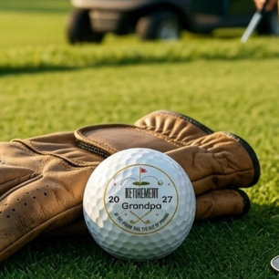 Personalisiertes Golfball-Geschenk zum Ruhestand f Golfball