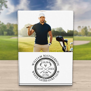 Personalisiertes Golfcenter in einem Golfer-Foto Acryl Auszeichnung
