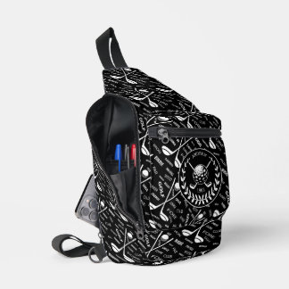 Personalisiertes Golfer-Logo Crossbody Bag