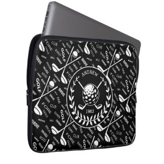 Personalisiertes Golfer-Logo Laptopschutzhülle