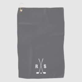 Personalisiertes Golfgeschenk mit Anfangsbuchstabe Golfhandtuch
