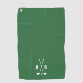 Personalisiertes Golfgeschenk mit Anfangsbuchstabe Golfhandtuch