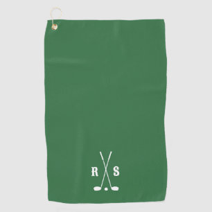 Personalisiertes Golfgeschenk mit Anfangsbuchstabe Golfhandtuch