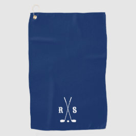 Personalisiertes Golfgeschenk mit Anfangsbuchstabe Golfhandtuch
