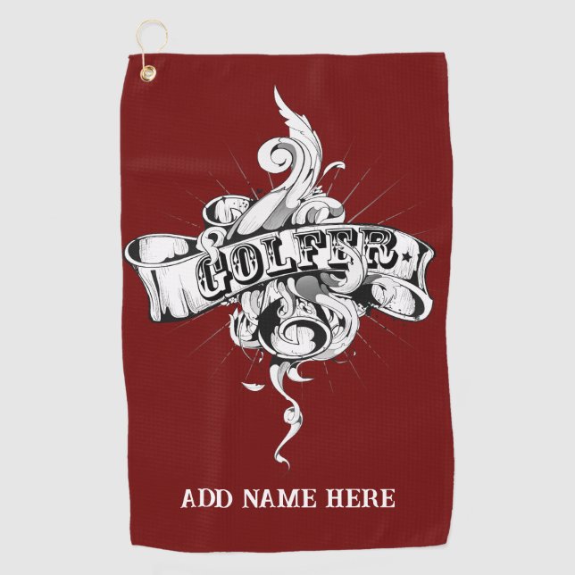 Personalisiertes Golfhandtuch (Vorderseite)