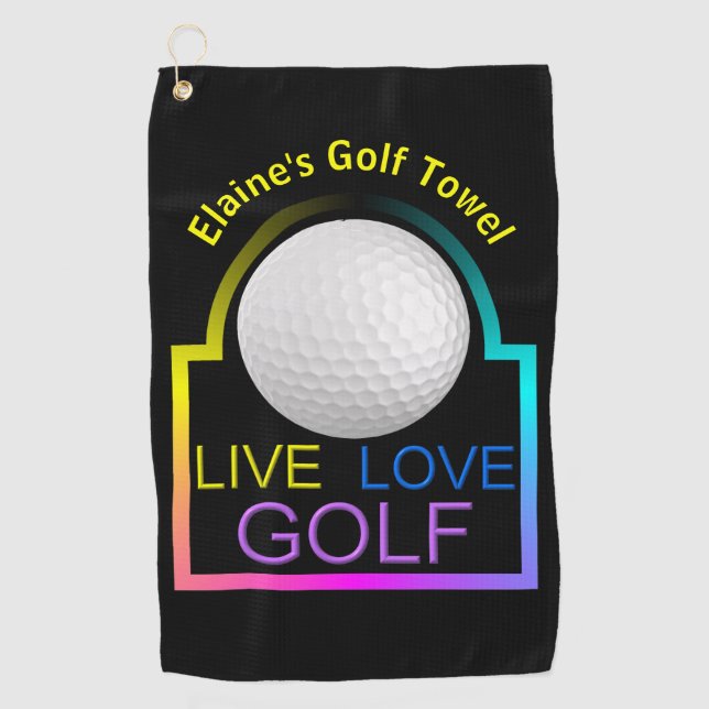 Personalisiertes Golfhandtuch (Vorderseite)