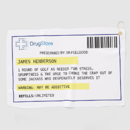 Personalisiertes Golfhandtuch