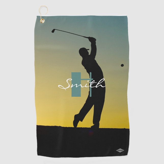 Personalisiertes Golfhandtuch HAMbyWG (Vorderseite)