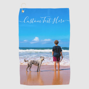 Personalisiertes Golfhandtuch mit Foto und individ