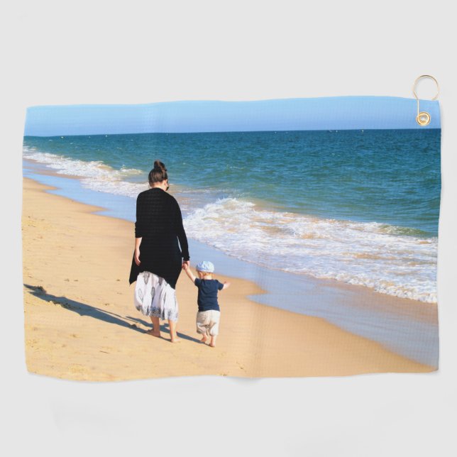 Personalisiertes Golfhandtuch mit Ihrem Foto (Horizontal)