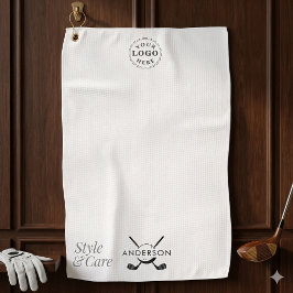 Personalisiertes Golfhandtuch mit stilvollem Namen