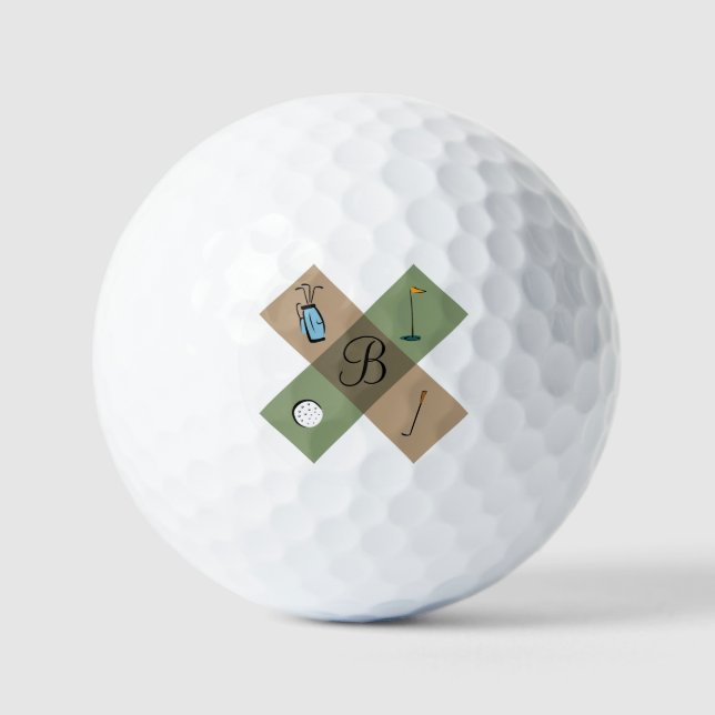 Personalisiertes Golflogo Golfball (Vorderseite)