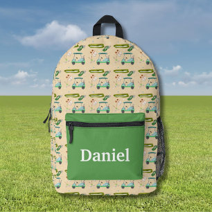 Personalisiertes Golfmuster für einen Tag Bedruckter Rucksack