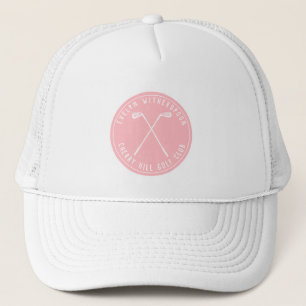 Personalisiertes Golfrosa Truckerkappe