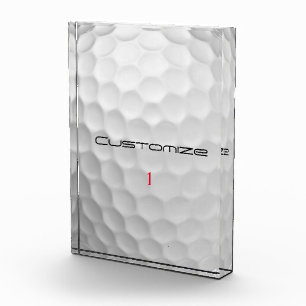 Personalisiertes Golfschenk mit individuellem Name Fotoblock