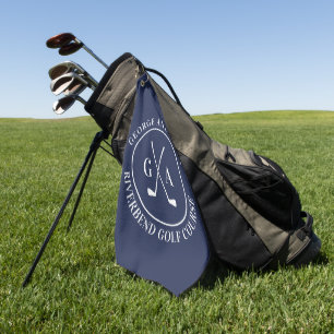 Personalisiertes Golfschläger-Monogramm-Geschenk Golfhandtuch