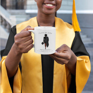 Personalisiertes Graduate Watercolor Girl Kaffeetasse