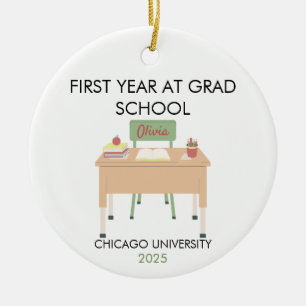 Personalisiertes Graduiertenschmuckstück für die H Keramik Ornament