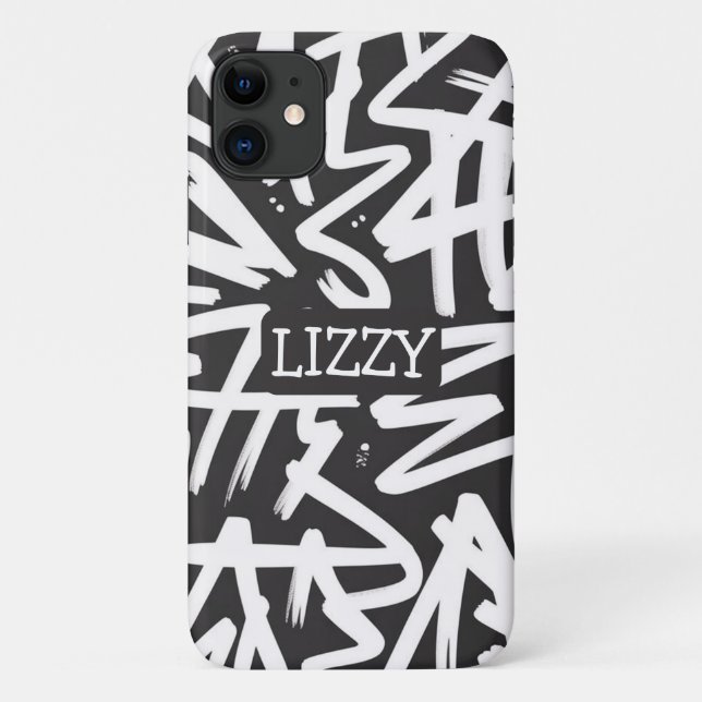 Personalisiertes Graffiti-Namensmuster — Individue Case-Mate iPhone Hülle (Rückseite)