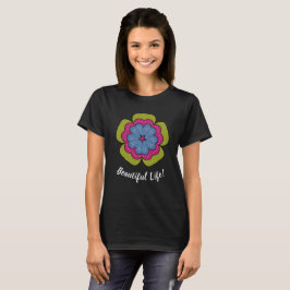 Personalisiertes Grafik-T-Shirt mit Blumenmuster f T-Shirt