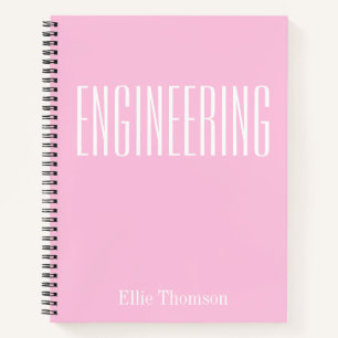 Personalisiertes grafisches Graph Paper Pink Notizbuch