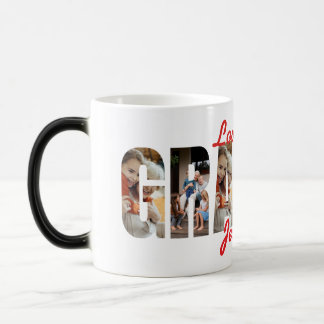 Personalisiertes GRAMMY Foto Love You Geschenk Verwandlungstasse