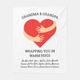 Personalisiertes Grandmuttergeschenk von GrandKids Fleecedecke