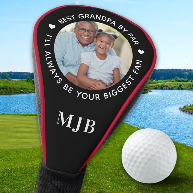 Personalisiertes GRANDPA-Foto und Monogramm Golf Headcover (Von Creator hochgeladen)