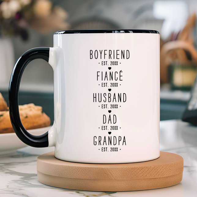 Personalisiertes Grandpa-Meilenstein-Geschenk Tasse (Von Creator hochgeladen)